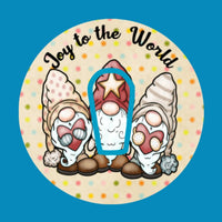 JOY TO THE WORLD SINGING GNOMES -  DEXCOM G6 OVERLAY