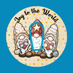 JOY TO THE WORLD SINGING GNOMES -  DEXCOM G6 OVERLAY