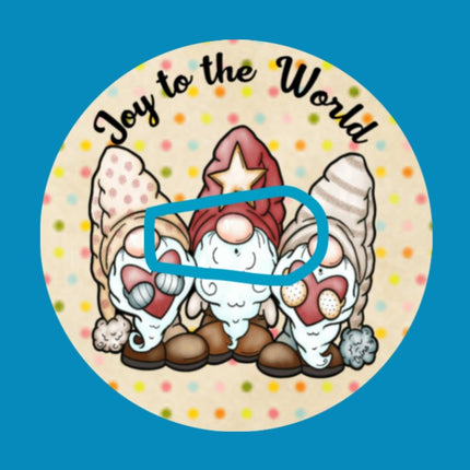 JOY TO THE WORLD SINGING GNOMES -  DEXCOM G6 OVERLAY