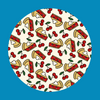 CHERRY PIE PATTERN - LARGE SOLID OVERLAY