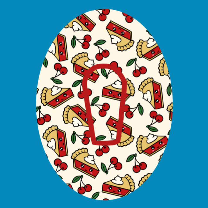 CHERRY PIE PATTERN -  DEXCOM G6 OVERLAY