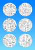"COLOR MY JOURNEY" KAWAII SWEETS PATTERNS - 6 PATCH SET OF LIBRE 3 OR MEDTRONIC INSTINCT OVERLAYS WITH CUT-OUTS