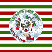 LET YOUR LIGHT SHINE - REINDEER PATCH