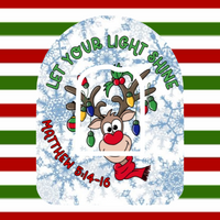 LET YOUR LIGHT SHINE - REINDEER PATCH