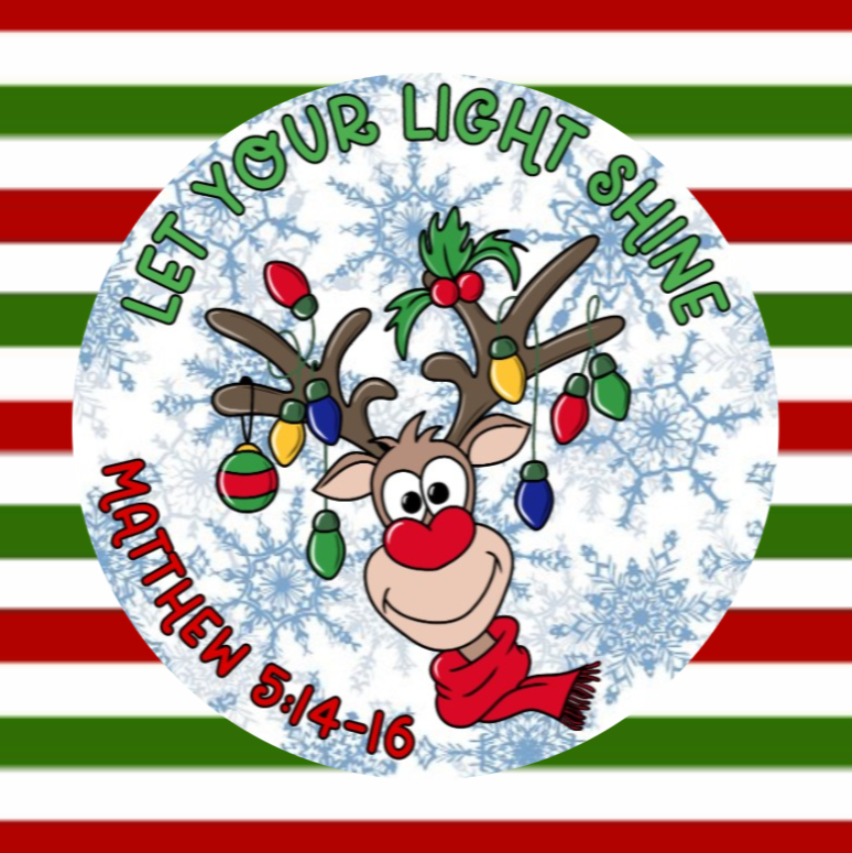 LET YOUR LIGHT SHINE - REINDEER PATCH