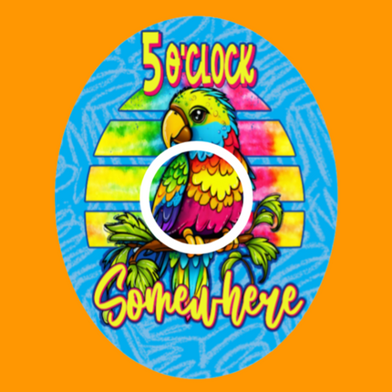 FIVE O'CLOCK SOMEWHERE - PARROT PATCH