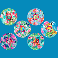 PREPPY RAINFOREST - 6 PATCH SET - INFUSION SET OVERLAY