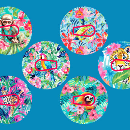 PREPPY RAINFOREST - 6 PATCH SET  -  DEXCOM G6 OVERLAYS