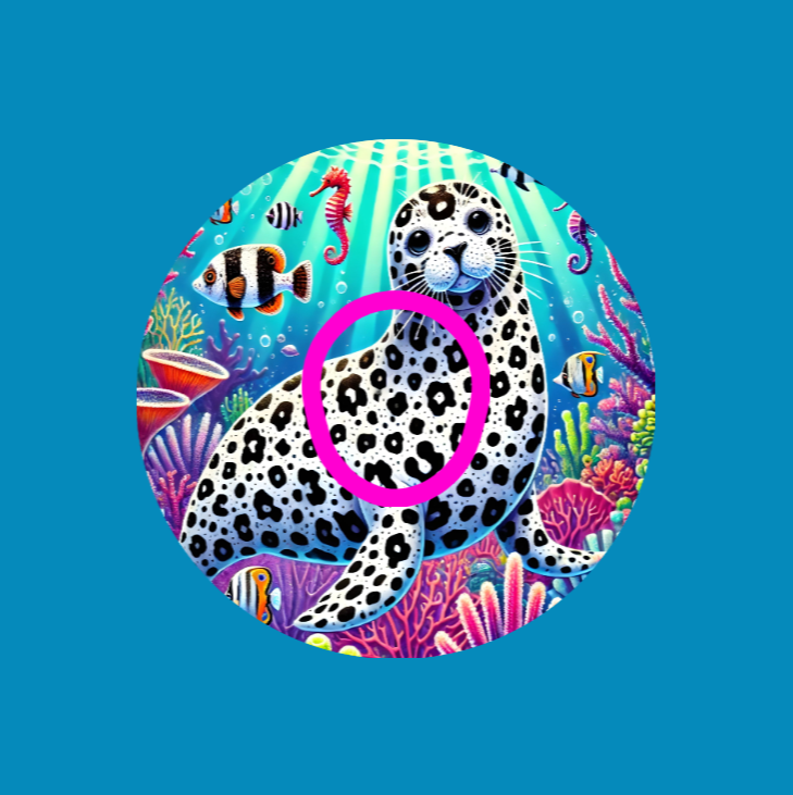 WHITE SPOTTED SEAL - LISA FRANK INSPIRED - DEXCOM G7 OR DEXCOM STELO OVERLAY
