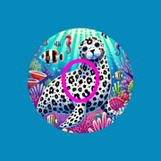 WHITE SPOTTED SEAL - LISA FRANK INSPIRED - DEXCOM G7 OR DEXCOM STELO OVERLAY