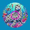 WHITE SPOTTED SEAL LIBRE 2 - LISA FRANK INSPIRED  -  LIBRE 2 OVERLAY