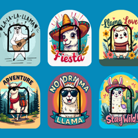 LLAMA TIME - 6 PATCH SET - OMNIPOD OVERLAYS