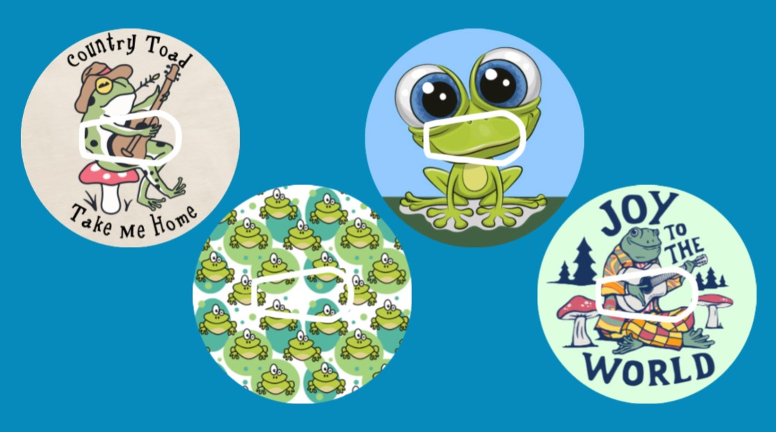 LOADS OF TOADS - 4 PATCH SET   -  DEXCOM G6 OVERLAYS