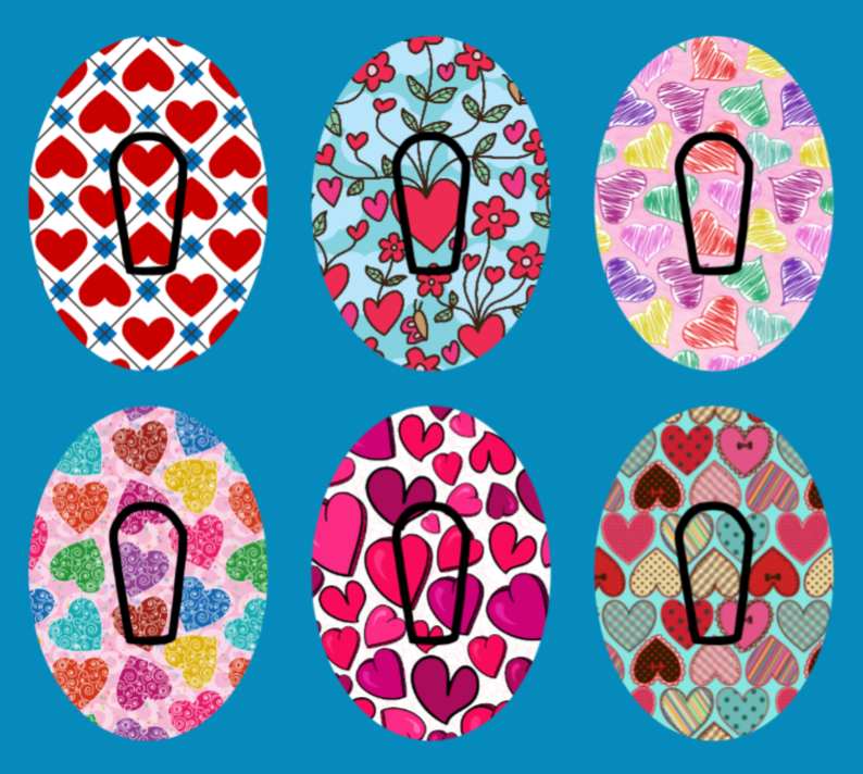 LOTS OF LOVE VALENTINES - 6 PATCH SET