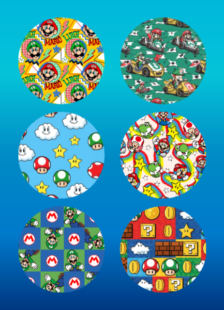 LUIGI & MARIO ADVENTURE BROTHERS - 6 PATCH SETS (VIP MEMBER EXCLUSIVE)