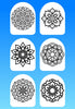 "COLOR MY JOURNEY" MANDALA - 6 PATCH SET OF OMNIPOD OVERLAYS WITH CUT-OUTS