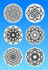 "COLOR MY JOURNEY" MANDALA - 6 PATCH SET OF LIBRE 3 OR MEDTRONIC INSTINCT OVERLAYS WITH CUT-OUTS