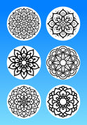 "COLOR MY JOURNEY" MANDALA - 6 PATCH SET OF INFUSION SET OVERLAYS