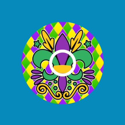 MARDI GRAS FLEUR DE LIS - LIBRE 3 OVERLAY