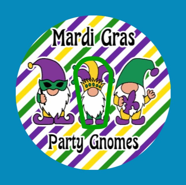 MARDI GRAS PARTY GNOMES -  DEXCOM G6 OVERLAY