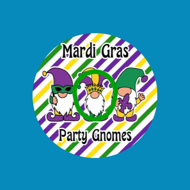 MARDI GRAS PARTY GNOMES - DEXCOM G7 OR DEXCOM STELO OVERLAY