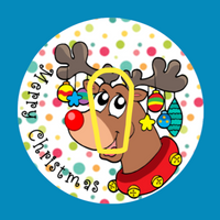 MERRY CHRISTMAS FROM RUDOLPH -  DEXCOM G6 OVERLAY