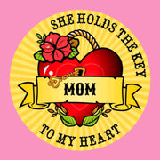 MOM - SHE HOLDS THE KEY TO MY HEART PATCH
