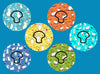 MOUSE TAILS - 6 PATCH SET - MEDTRONIC GUARDIAN OVERLAYS WITH CUT-OUT FOR USE WITH DECK MY DIABETES GRIPSHIELD