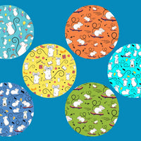 MOUSE TAILS - 6 PATCH SET - LARGE SOLID OVERLAYS