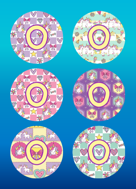 MY MAGICAL UNICORN PATTERNS - 6 PATCH SET - DEXCOM G7 OR DEXCOM STELO ...