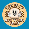 NEW YEAR'S TOAST - LARGE SOLID OVERLAY