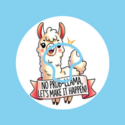 NO PROB-LLAMA! LET'S MAKE IT HAPPEN  -  MEDTRONIC GUARDIAN OVERLAY WITH CUT-OUT FOR USE WITH DECK MY DIABETES GRIPSHIELD