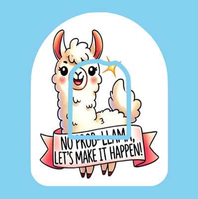 NO PROB-LLAMA! LET'S MAKE IT HAPPEN! -  OMNIPOD OVERLAY
