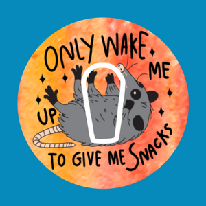WAKE ME TO GIVE ME SNACKS - OPOSSUM -  DEXCOM G6 OVERLAY