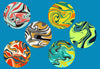 PAINT SWIRLS - 6 PATCH SET FOR THE SUGARSHIELD™ CASE BY DECK MY DIABETES for TANDEM MOBI™ INSULIN PUMP