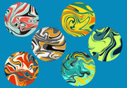 PAINT SWIRLS - 6 PATCH SET FOR THE SUGARSHIELD™ CASE BY DECK MY DIABETES for TANDEM MOBI™ INSULIN PUMP