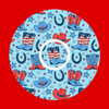 PATRIOTIC WESTERN BOOTS AND HATS PATTERN  -  LIBRE 2 OVERLAY