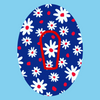 PATRIOTIC DAISIES PATTERN -  DEXCOM G6 OVERLAY