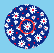 PATRIOTIC DAISIES PATTERN -  LIBRE 2 OVERLAY