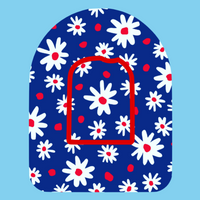 PATRIOTIC DAISIES PATTERN -  OMNIPOD OVERLAY