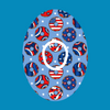 PATRIOTIC DONUTS PATTERN PATCH