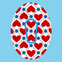 PATRIOTIC QUILTED HEARTS -  DEXCOM G6 OVERLAY