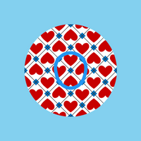PATRIOTIC QUILTED HEARTS - DEXCOM G7 OR DEXCOM STELO OVERLAY