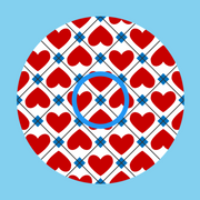 PATRIOTIC QUILTED HEARTS -  LIBRE 2 OVERLAY