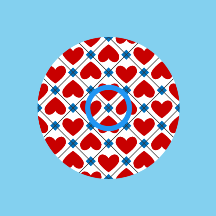PATRIOTIC QUILTED HEARTS - INFUSION SET OVERLAY