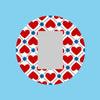 PATRIOTIC QUILTED HEARTS - SINGLE PATCH FOR THE SUGARSHIELD™ CASE BY DECK MY DIABETES for TANDEM MOBI™ INSULIN PUMP