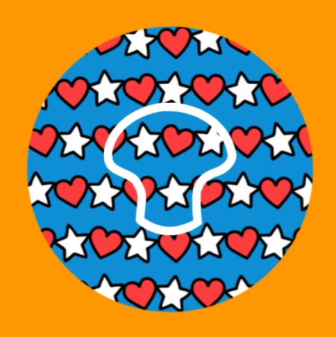PATRIOTIC STARS AND HEARTS PATTERN -  MEDTRONIC GUARDIAN OVERLAYS WITH CUT-OUT FOR USE WITH DECK MY DIABETES GRIPSHIELD