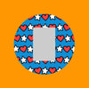 PATRIOTIC STARS AND HEARTS - SINGLE PATCH FOR THE SUGARSHIELD™ CASE BY DECK MY DIABETES for TANDEM MOBI™ INSULIN PUMP
