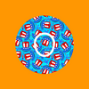 PATRIOTIC TOP HATS PATTERN - DEXCOM G7 OR DEXCOM STELO OVERLAY