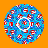 PATRIOTIC TOP HATS PATTERN -  LIBRE 2 OVERLAY